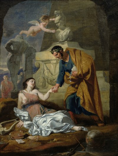 Allegory of the Arts and Patronage or, Emperor Augustus (63-14 BC) Supporting the Arts, 1660-69 by Gerard de Lairesse